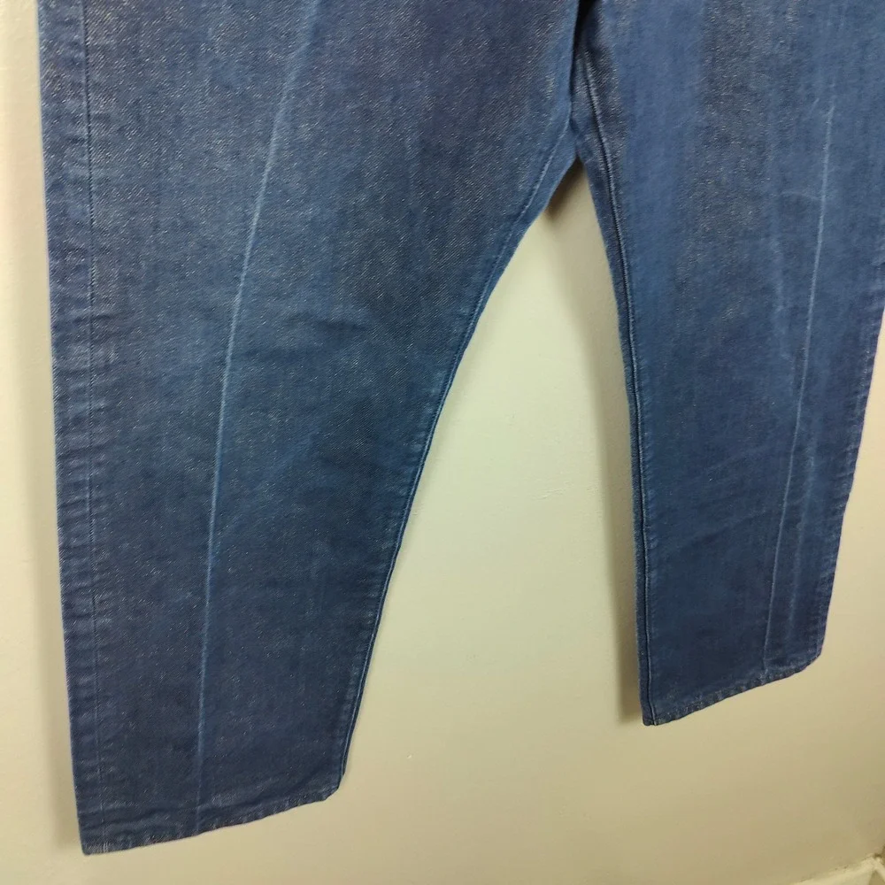 Levi's 501 Gold Weft Crispy Jeans Mens 36x30 Dark Wash Button Fly‎ Metallic